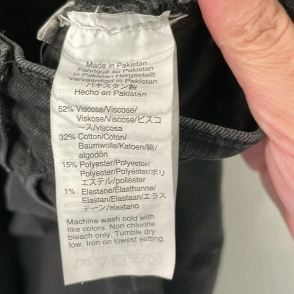 Madewell Roadtripper Black Mid Rise Denim Skinny Ankle Jeans Size 28 - Picture 10 of 10